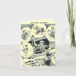 American Railroad Train Engineer Note Card Karte