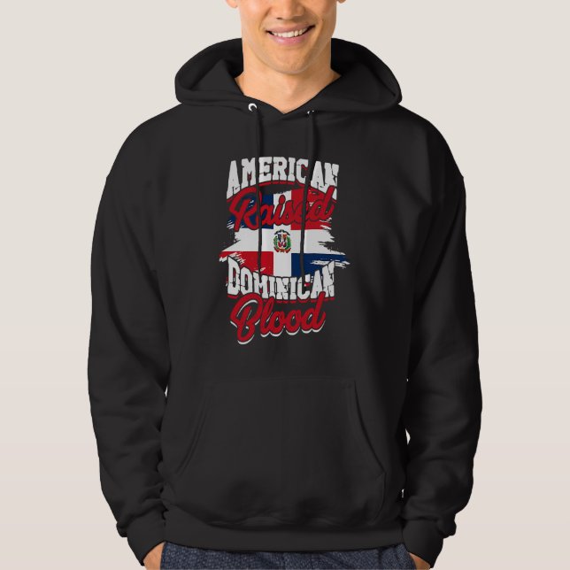 American raised with dominican roots  Dominican Pr Hoodie (Vorderseite)