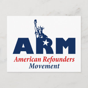 American Refounders Movement (ARM) Postkarte