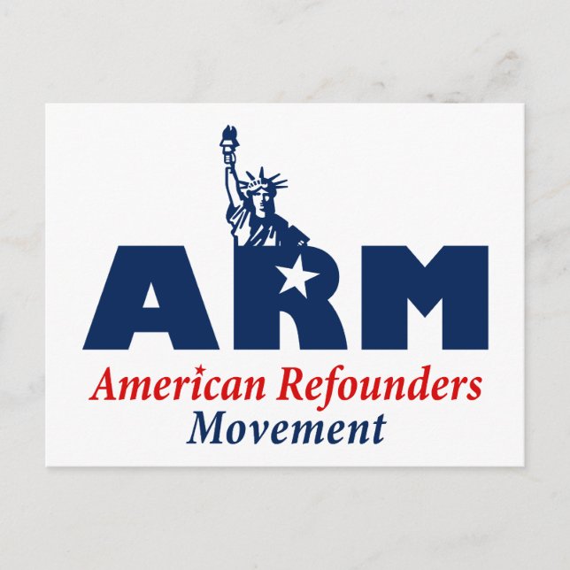 American Refounders Movement (ARM) Postkarte (Vorderseite)