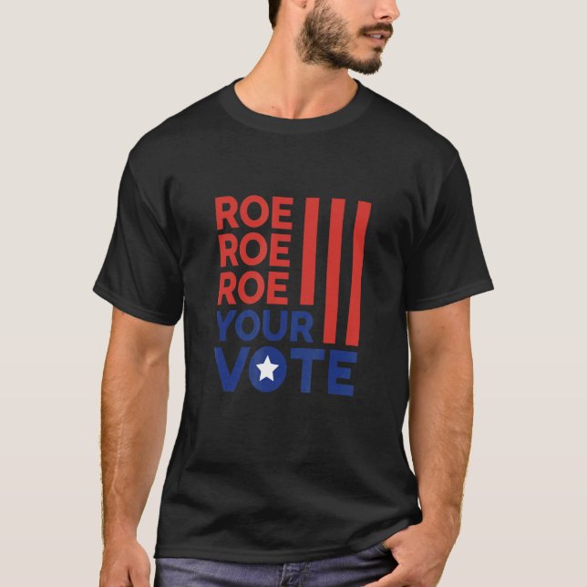 American Reproductive Rights USA Flag Liberal T-Shirt (Vorderseite)
