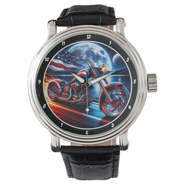 American Ride, Moonlit Horizon Watch. Armbanduhr (Vorderseite)