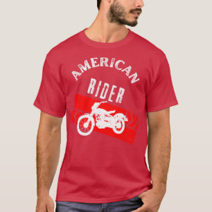 American Rider Motorrad Vintag Biker T-Shirt