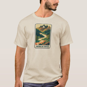 American River California Colors T-Shirt