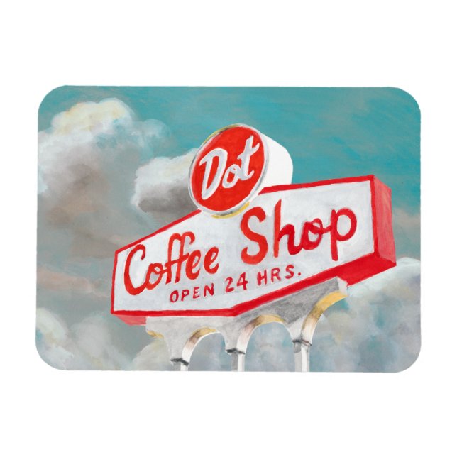 American Roadside | Coffee Shop-Abonnement Magnet (Horizontal)