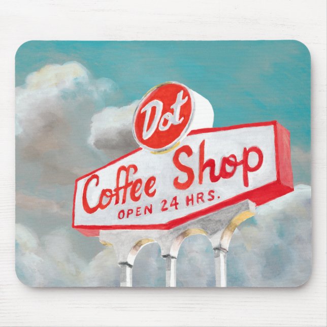 American Roadside | Coffee Shop-Abonnement Mousepad (Vorne)