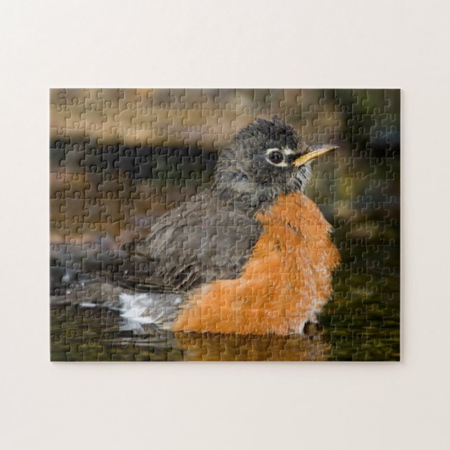 American Robin Bat 2 Puzzle (Horizontal)