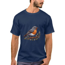 American Robin bird Basic Dark T - Shirt