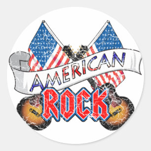 American Rock Runder Aufkleber