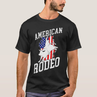 American Rodeo Cowboy Pferde Bull Reiten für Männe T-Shirt