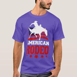 American Rodeo Cowboy Pferde Bull Reiten für Männe T-Shirt