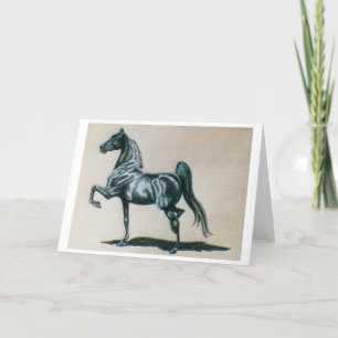 American Saddlebred Horse Blank Grußkarte Karte