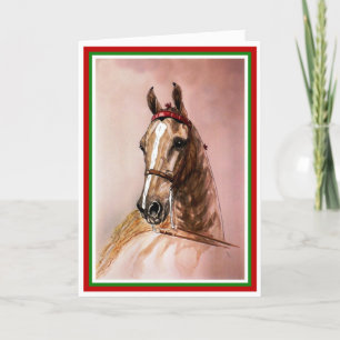 American Saddlebred Horst Weihnachtskarte Feiertagskarte