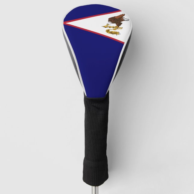 American Samoa Flag Golf Head Cover Golf Headcover (Vorderseite)