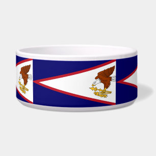 American Samoa Flag Pet Bowl Napf