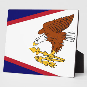 American Samoa Flag Plaque Fotoplatte