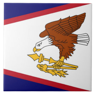 American Samoa Flag Tile Fliese