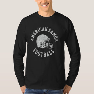 American Samoa Football Throwback Football Helmet T-Shirt