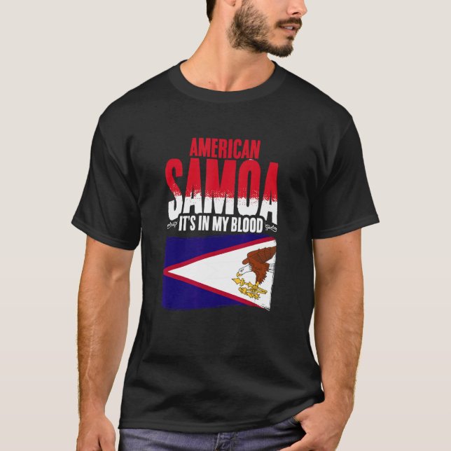 American Samoa In My Blood Samoa Pride Roots Ameri T-Shirt (Vorderseite)
