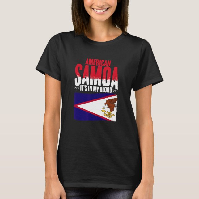 American Samoa In My Blood Samoa Pride Roots Ameri T-Shirt (Vorderseite)