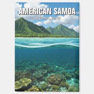 American Samoa National Park Travel Coral Reef Magnet