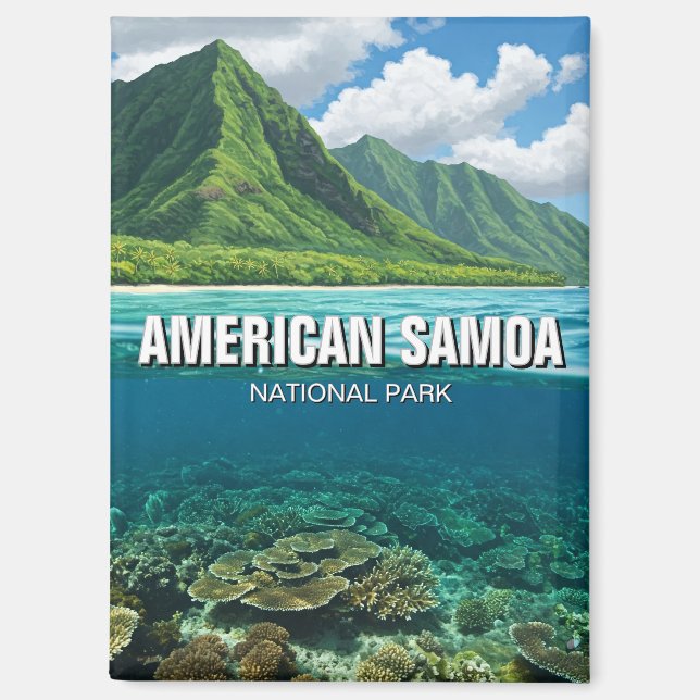 American Samoa National Park Travel Magnet (Vorderseite)