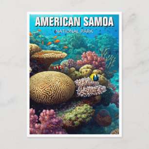 American Samoa National Park Travel Postkarte