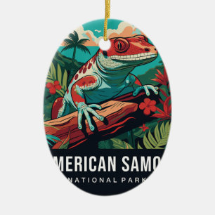 AMERICAN SAMOA NATIONALPARK SCHMUCK KERAMIK ORNAMENT