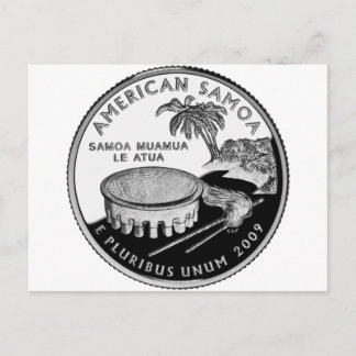 American Samoa Staat Viertel Postkarte