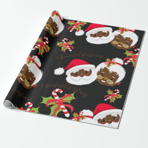 American Santa & Mrs Claus Geschenkpapier