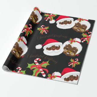 American Santa & Mrs Claus Geschenkpapier