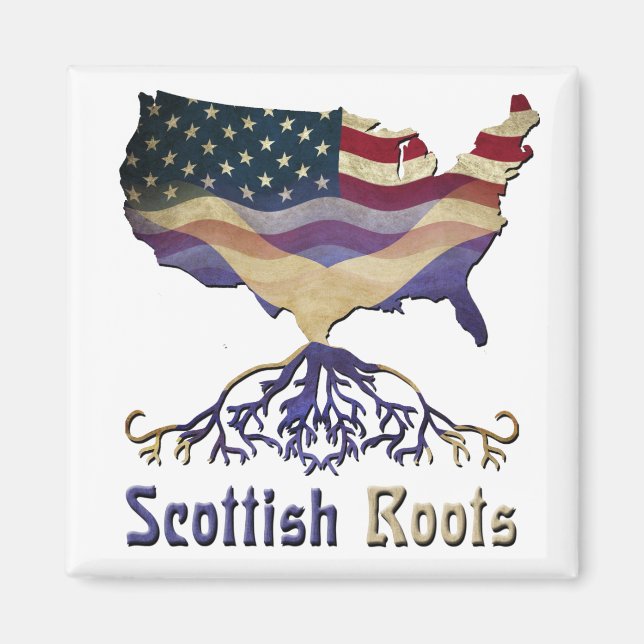 American Scottish Herkunft Magnet (Vorne)