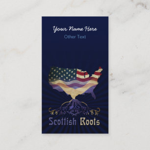 American Scottish Roots Custom Business Cards Visitenkarte