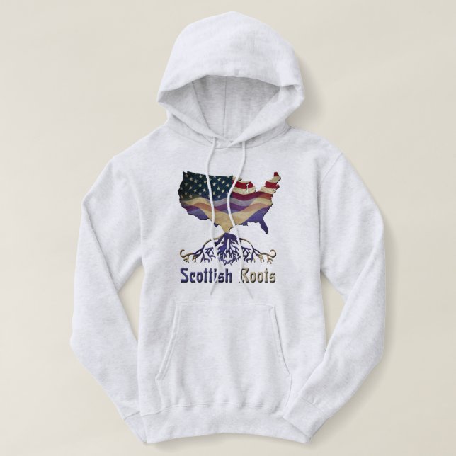 American Scottish Roots Design Hoodie (Design vorne)