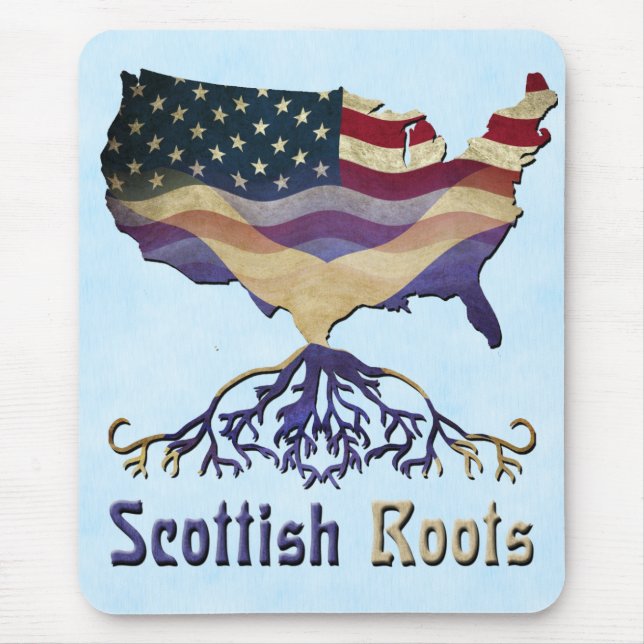 American Scottish Roots Mousemat Mousepad (Vorne)