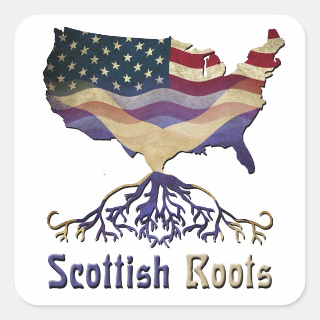 American Scottish Roots Stickers (Vorderseite)