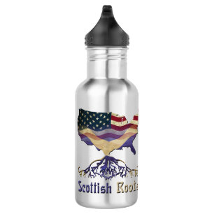 American Scottish Roots Water Bottle Edelstahlflasche