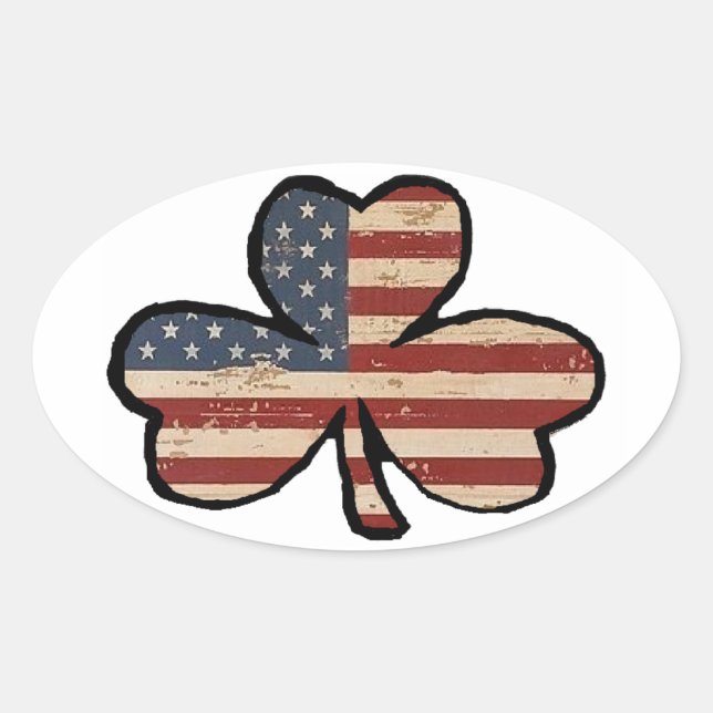 American Shamrock Sticker (Vorderseite)