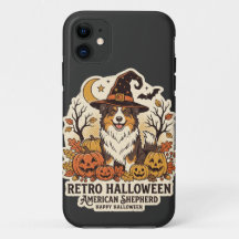 American Shepherd Halloween Retro Hundeliebhaber T