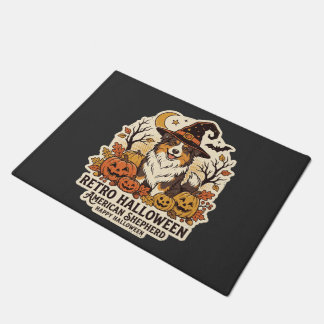 American Shepherd Halloween Retro Hundeliebhaber T Fußmatte