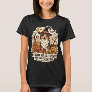 American Shepherd Halloween Retro Hundeliebhaber T T-Shirt