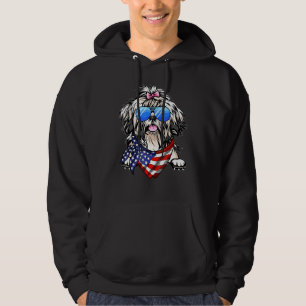 American Shih Tzu Usa Flag 4. Juli Hoodie