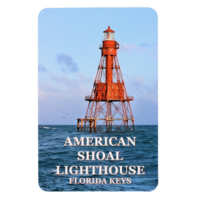 American Shoal Lighthouse, Florida Flexi Magnet (Vertikal)