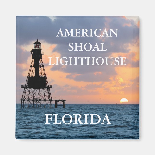American Shoal Lighthouse, Florida Magnet (Vorne)