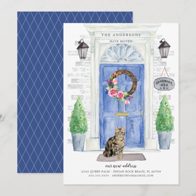 American Shorthair Brown Tabby Moving Ankündigung (Vorne/Hinten)