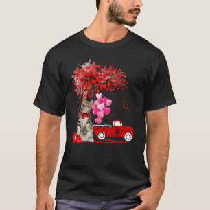 American Shorthair Cat Lover Funny Heart Tree Vale T-Shirt