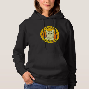 American Shorthair Cat Portrait Hoodie