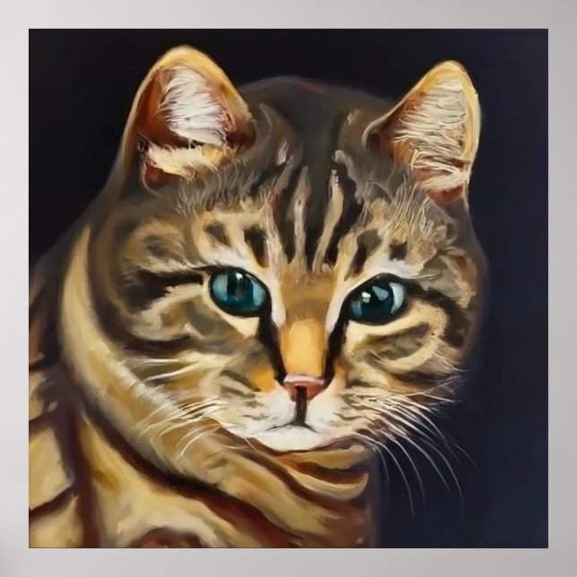 American Shorthair Cat Poster (Vorne)