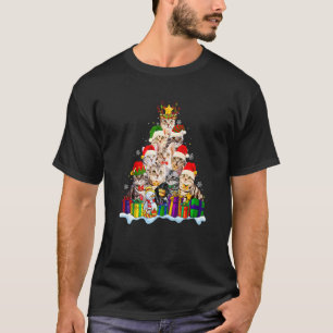 American Shorthair Katze Weihnachten Santa Hut  Xm T-Shirt