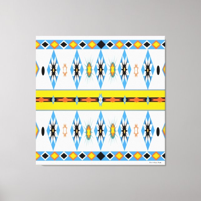 American Shoshone Stretched Canvas Print Leinwanddruck (Vorderseite)